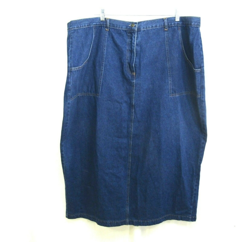 Simply Blues Super Plus Denim Skirt Dark Wash